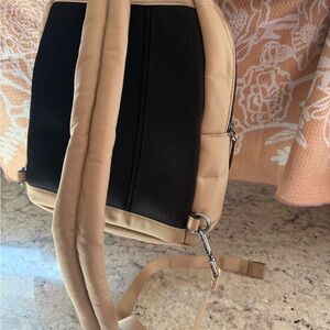 Michael Kors Beige and Black Backpack